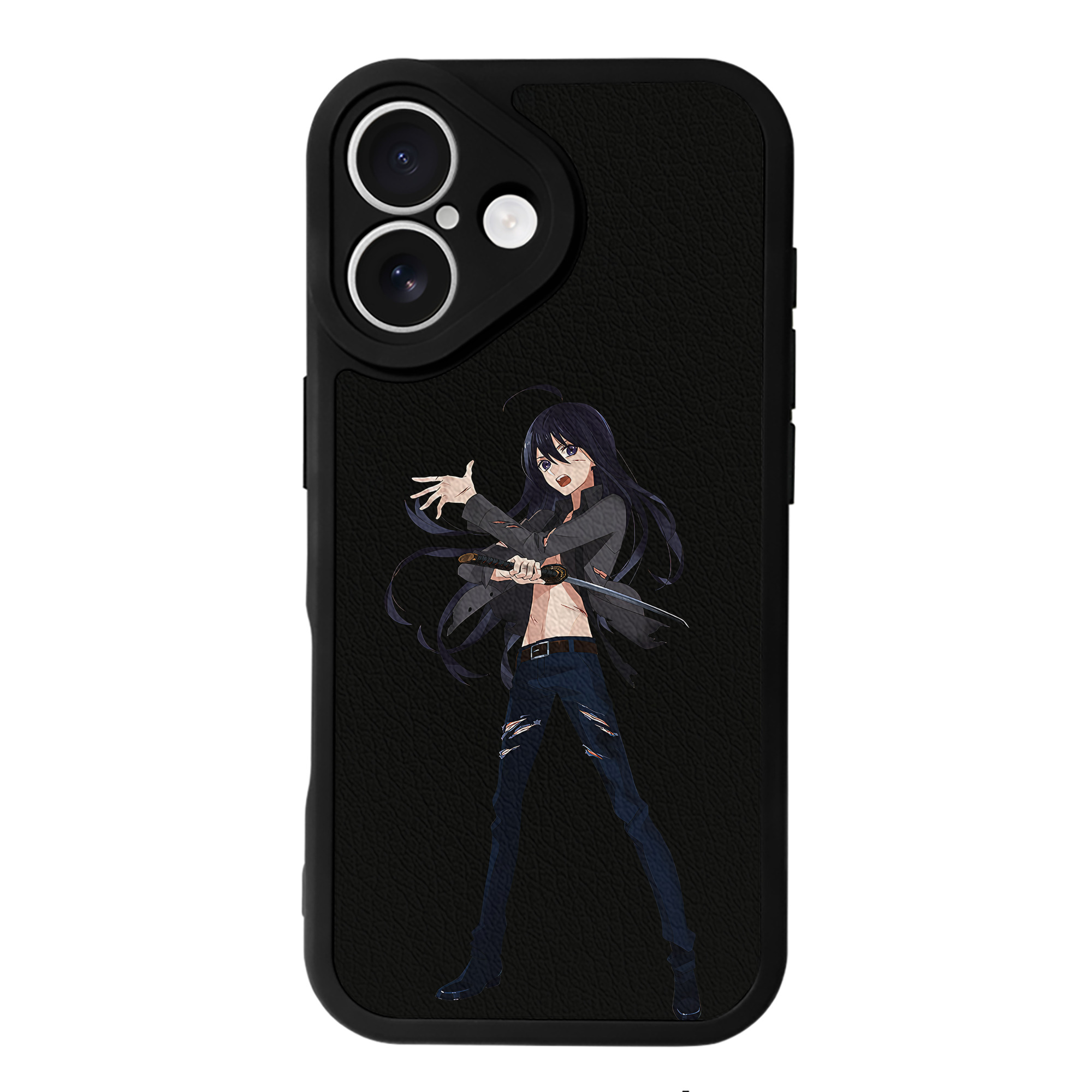 （画像用） 刀剣乱舞 Touken Ranbu 【iPhone 16シリーズ対応】シリコンスマホケース（レザー調） 材質：シリコン